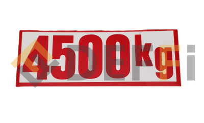 999909070-Etiquette capacite 4500 kg