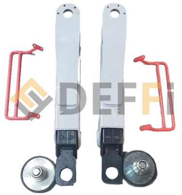 B1968-B1969V2N-Jeu de 2 bras courts 600-1100 équipé des tampons et protection pieds