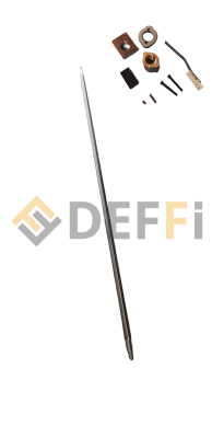 4448158-Vis équipée
Comprend :
1 vis nue 4440518
1 écrou porteur 4440622 + 2vis CHC M8x70
1 écrou de sécurité 4440116
1 patin anti Bruit 4440045
1 porte feutre 4448018
1 clavette 4440092
1 clavette 4460031
1 ensemble 4441088