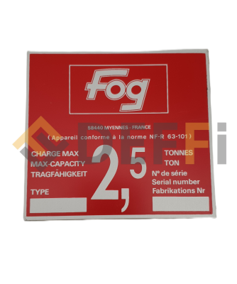 4480363-Plaque 2.5 T