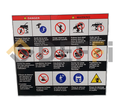ISO0008-ETIQUETTE AVERTISSEMENTS DANGER - ACCESSOIRES ISOTECH