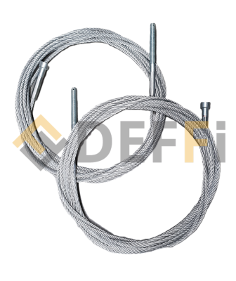 1017F1N-Jeu de 2 câbles en acier