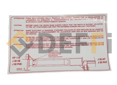 999911340-Targhetta serraggio viti