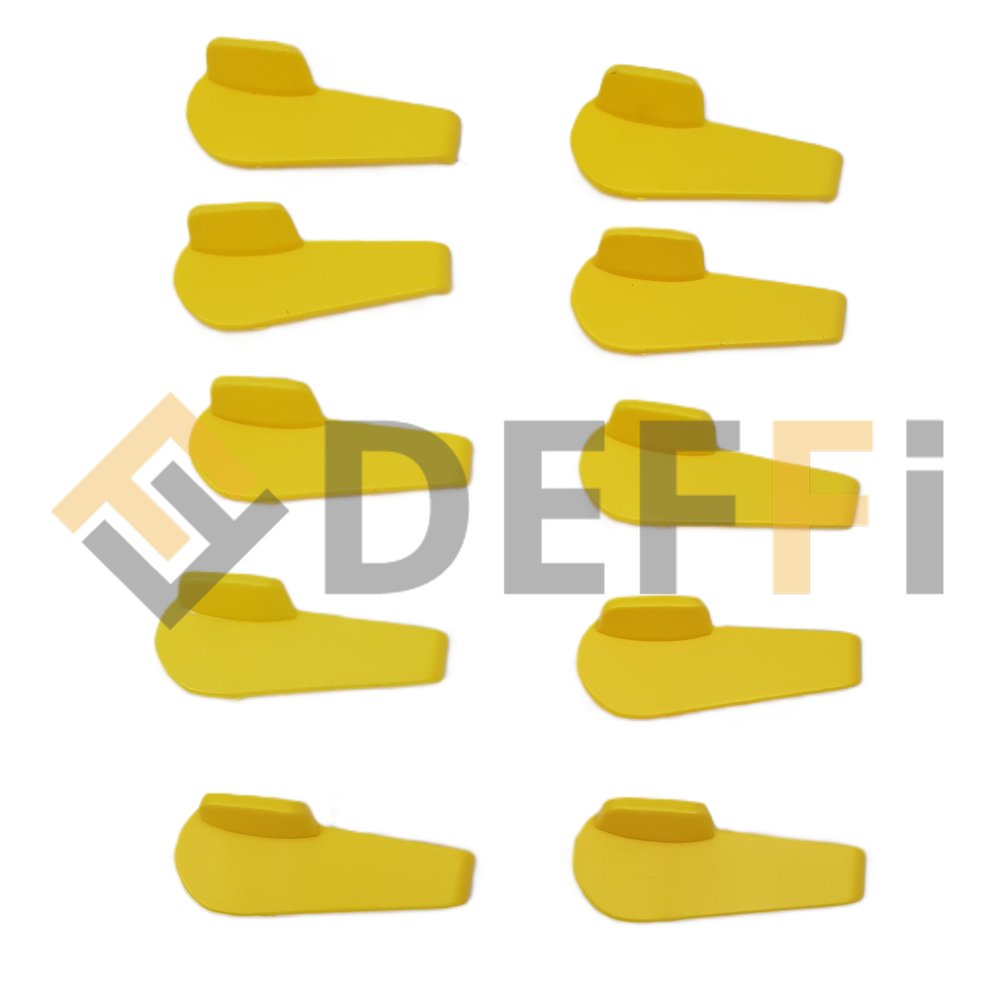 46MB203182-Kit de 10 Protections plastique jaune 42MB022130 pour bec clipsé