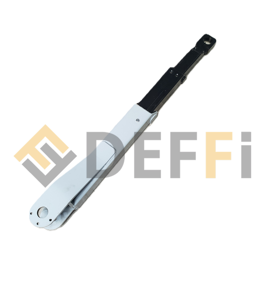 B7772XX-GAUCHE-50-Bras long gauche complet avec trou pour douille tampon en diamètre 50.
RAL7040 Gris clair