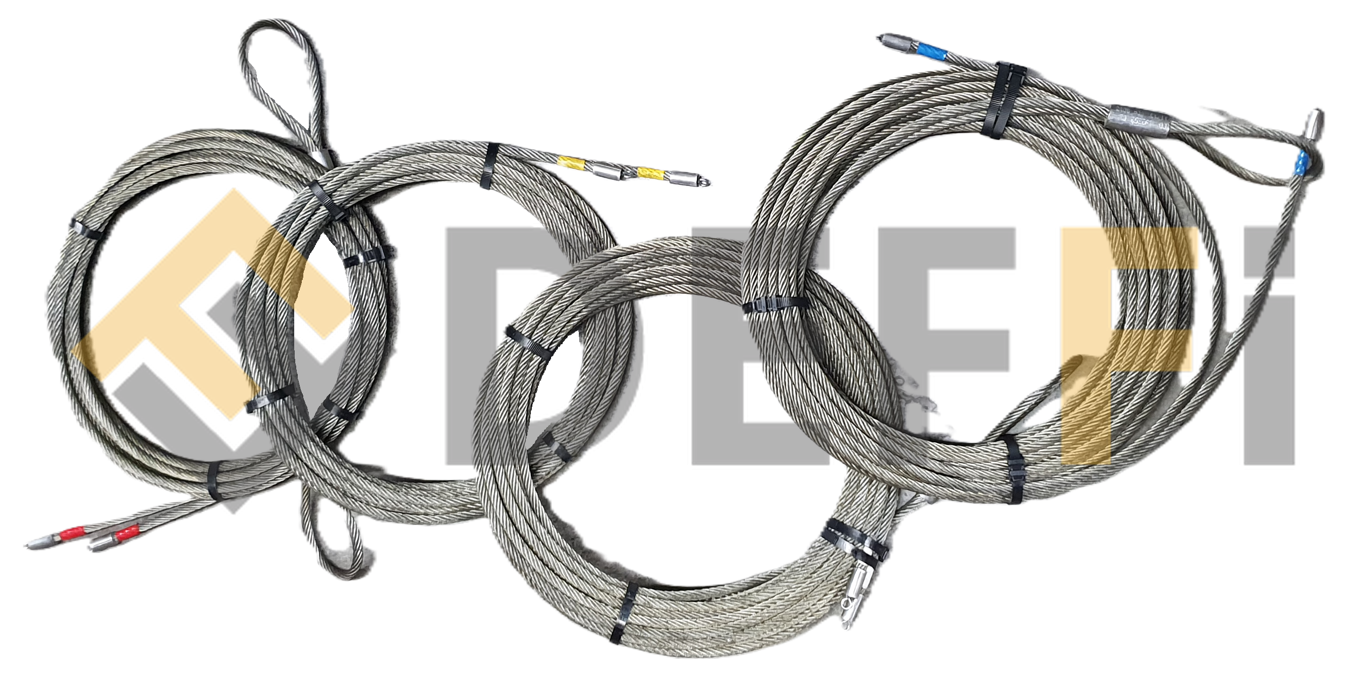 4318013-Jeu de 4 câbles acier diam 9mm