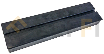 TPN3105-Bloc caoutchouc avec insert metallique pour pont ciseaux  365x100 h40